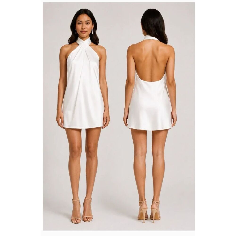 Show Me Your Mumu Jasmine Halter Mini Dress Size Large -  NWOT